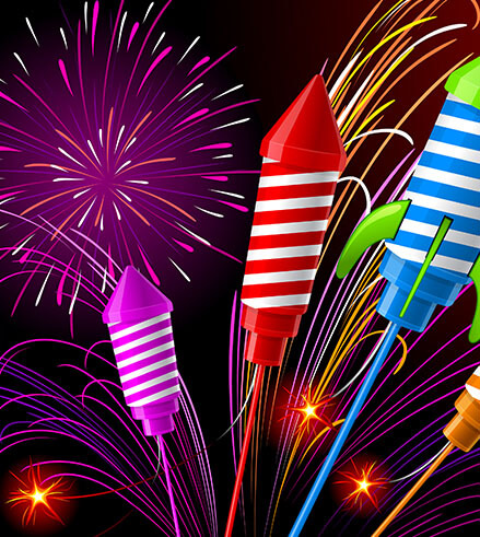 intergalactic fireworks tents
